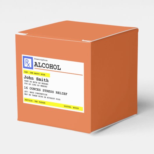 処方パーソナライズされた酒ユーモアのある フェイバーボックス (正面サイド)