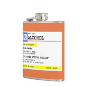 処方パーソナライズされた酒ユーモアのある フラスク (左)