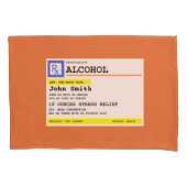 処方パーソナライズされた酒ユーモアのある 枕カバー (正面)