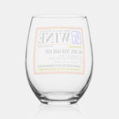 処方強おもしろい度ラベル ステムなしワイングラス (裏面)