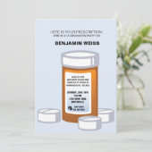 処方瓶 薬剤師 卒業 への招待 招待状 (スタンド正面)