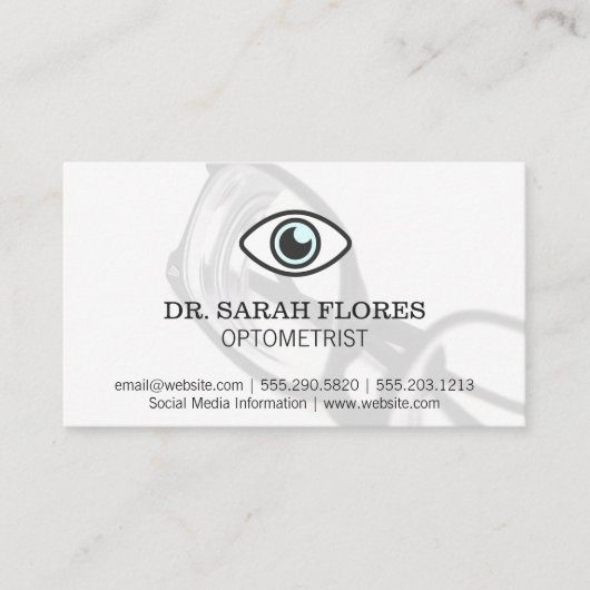 処方眼鏡 | アイアイコン 名刺 (正面)