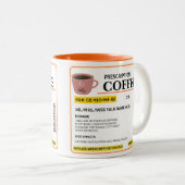 処方箋おもしろいコーヒーマグ ツートーンマグカップ (正面右)