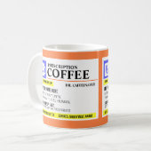 処方箋おもしろいコーヒーマグ ツートーンマグカップ (正面左)