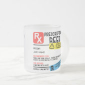 処方箋おもしろいビアマグ フロストグラスマグカップ (正面右)