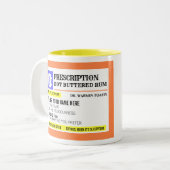 処方箋おもしろいホットバターラム ツートーンマグカップ (正面左)