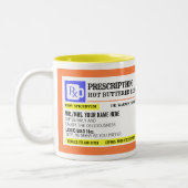 処方箋おもしろいホットバターラム ツートーンマグカップ (左)
