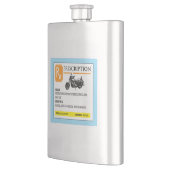 処方箋おもしろい付きバイク フラスク (左)