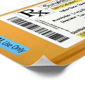 処方箋おもしろい用コーヒーRX ポスター (角)