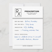 処方箋おもしろい製造業者 招待状 (正面)