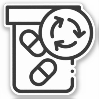 処方箋の補充リマインダーシール シール