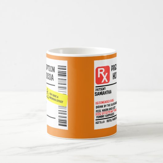 処方箋ココアパーソナライズされたカスタムコーヒー コーヒーマグカップ (中央)