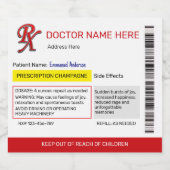 処方箋シャンパンラベル スパークリングワインラベル (シングルラベル)