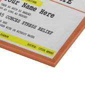 処方箋チョコカスタマイズおもしろいラ カッティングボード (角)