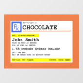 処方箋チョコパーソナライズされたレート患者名 ウィンドウサイン (シート)