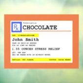 処方箋チョコパーソナライズされたレート患者名 ウィンドウサイン (シート3)