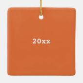 処方箋チョコパーソナライズされたレート患者名 セラミックオーナメント (裏面)