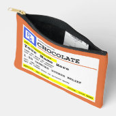処方箋チョコパーソナライズされたレート アクセサリーポーチ (見開き)
