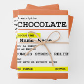 処方箋チョコパーソナライズされたレート  ラッピングペーパーシート (インサイチュ)