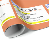 処方箋チョコパーソナライズされたレート ラッピングペーパー (ロールコーナー)