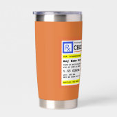 処方箋チョコパーソナライズされたレート 保温保冷タンブラー (右面)