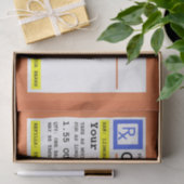 処方箋チョコパーソナライズされたレート 薄葉紙 (ギフト)