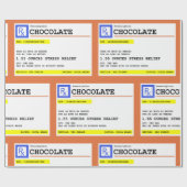 処方箋チョコレートパターユーモアのあるン ラッピングペーパー (フラット)