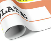 処方箋チョコレートパターユーモアのあるン ラッピングペーパー (ロールコーナー)