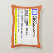 処方箋チョコレート アクセントクッション (裏面(縦))