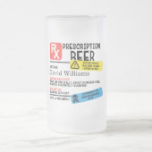 処方箋パーソナライズされたビアマグ フロストグラスビールジョッキ (中央)