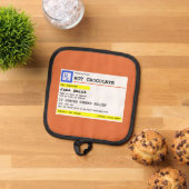 処方箋パーソナライズされたホットチョコレート 鍋敷き (トップダウン)