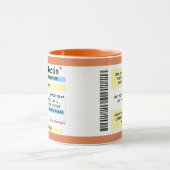 処方箋ボトルおもしろいギャグギフト マグカップ (中央)