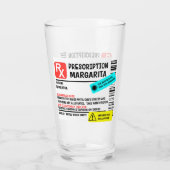 処方箋マルガリタおもしろい警告ラベル タンブラーグラス (裏面)