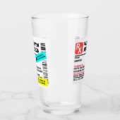 処方箋マルガリタおもしろい警告ラベル タンブラーグラス (左)