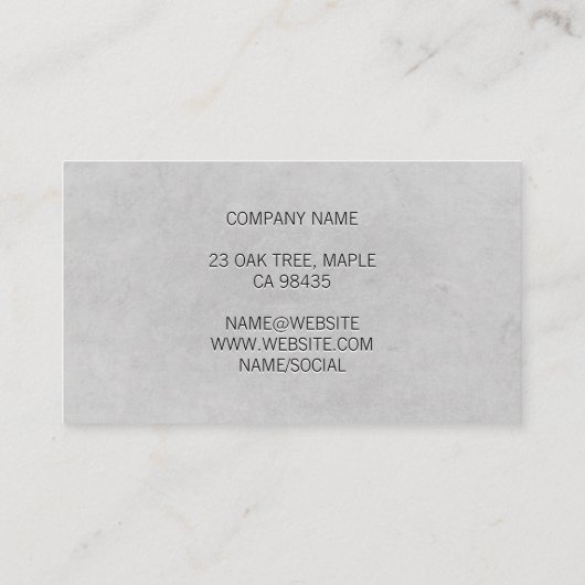 処方箋メガネの眼球図 | 検眼医 名刺 (裏面)