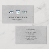 処方箋メガネの眼球図 | 検眼医 名刺 (正面/裏面)