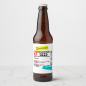 処方箋警告ビールラおもしろいベル ビールラベル (正面)