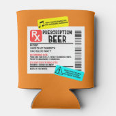 処方箋警告付きビールの党の好意 缶クーラー (裏面)