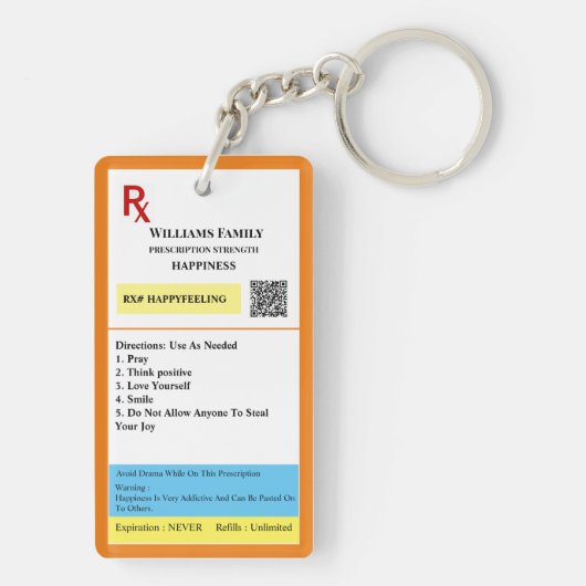 処方箋 キーホルダー (裏面)