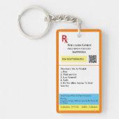 処方箋 キーホルダー (正面)