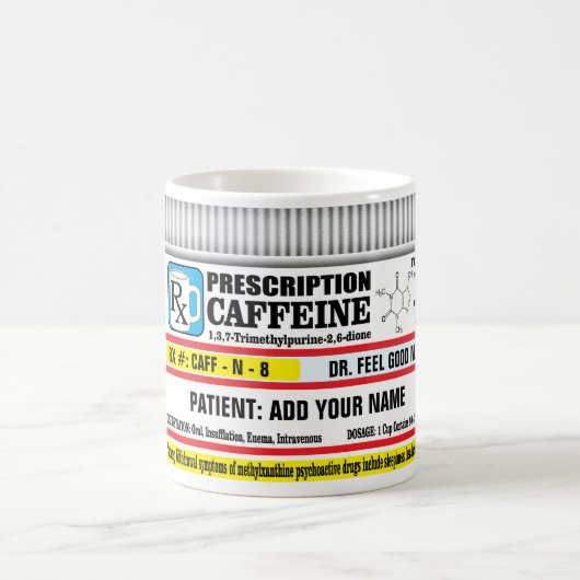 処方箋RXカフェイン コーヒーマグカップ (中央)