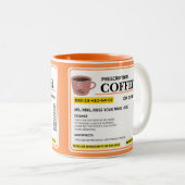 処方箋RX処方コーヒー ツートーンマグカップ (正面右)