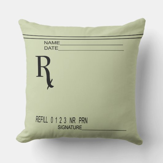 処方箋Tシャツ – Rx薬剤師Tシャツ –  クッション (正面)