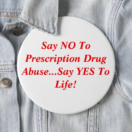 処方薬の乱用を…賛成しますに…拒否して下さい 缶バッジ (インサイチュ)