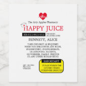 処方酒ナース卒業ジンラベルギフト ワインラベル (シングルラベル)