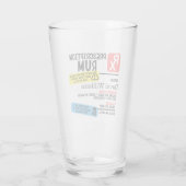 処方酒パーソナライズされた製ラムグラス タンブラーグラス (裏面)