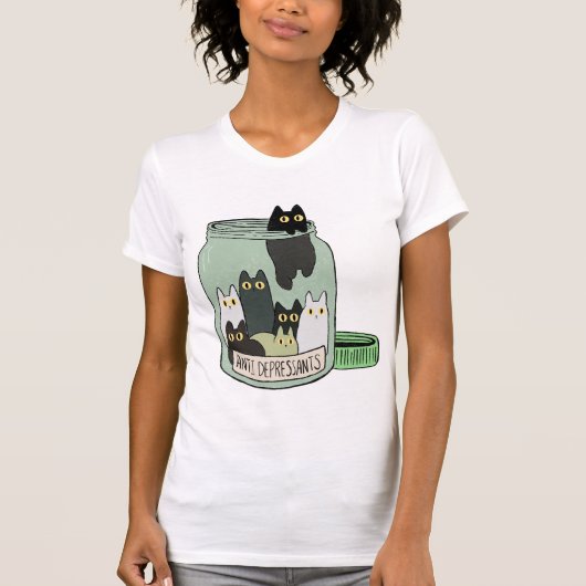 処方：猫1日1匹 Tシャツ (正面)