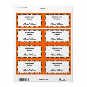 処理バッグシールテンプレート ラベル (フルシート)