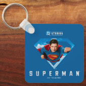 処理中の鉄鋼製の男 キーホルダー (正面)