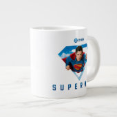 処理中の鉄鋼製の男 ジャンボコーヒーマグカップ (正面右)